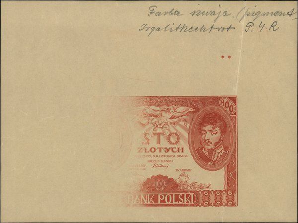 Bank Polski, emisja 1930-1934. 100 złotych, 9.11.1934