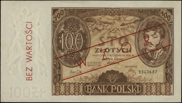 Bank Polski, emisja 1930-1934. 100 złotych, 9.11.1934
