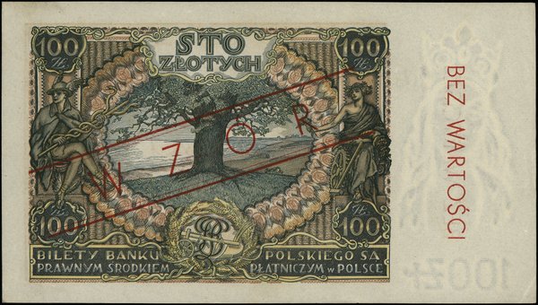 Bank Polski, emisja 1930-1934. 100 złotych, 9.11.1934