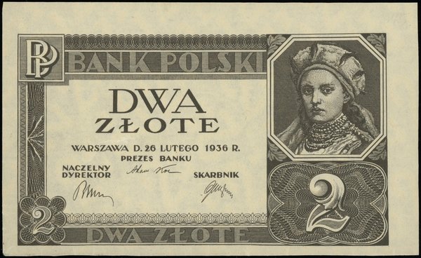 Bank Polski, emisja 1936. 2 złote, 26.02.1936