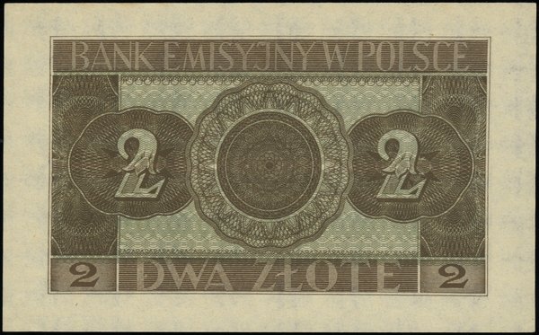 Bank Emisyjny w Polsce, emisja z 1940 r.. 2 złote, 1.03.1940