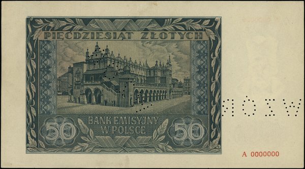 Bank Emisyjny w Polsce, emisja z 1941 r.. 50 złotych, 1.08.1941