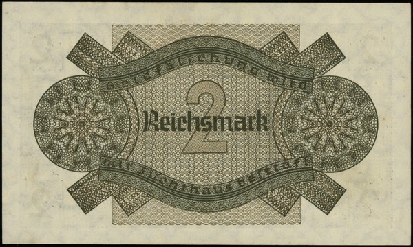 Reichskreditkasse. 2 Reichsmark, bez daty
