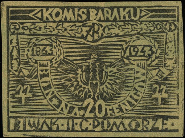 Bony obozu wojskowego Dobiegniewo II-C. bon na 20 fenigów, 22.01.1943