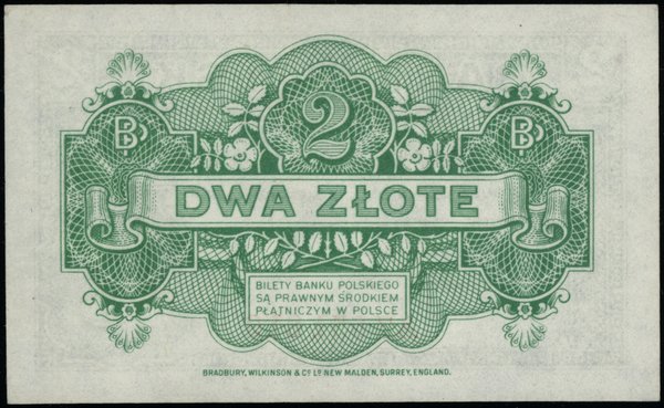 Bank Polski na emigracji, emisja 15.08.1939. 2 złote, 15.08.1939
