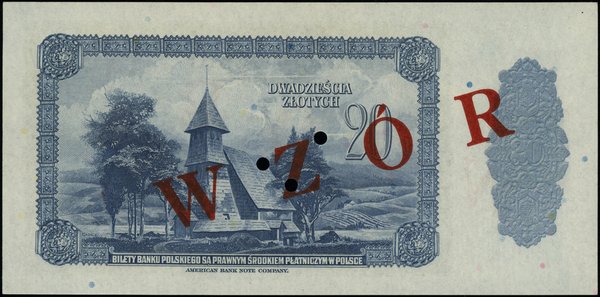 Bank Polski na emigracji, emisja 20.08.1939. 20 złotych, 20.08.1939