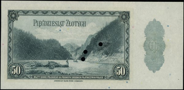 Bank Polski na emigracji, emisja 20.08.1939. 50 złotych, 20.08.1939
