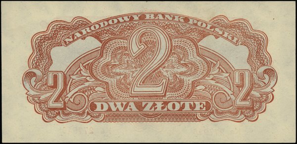 Bilety NBP emisji 1944 r., w klauzuli OBOWIĄZKOWYM. 2 złote, 1944