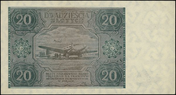 Bilety NBP emisji 15.05.1946 r.. 20 złotych, 15.05.1946