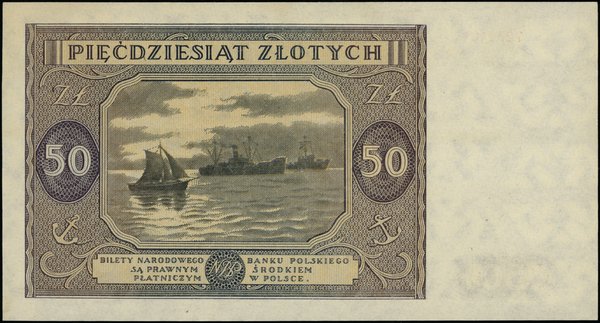 Bilety NBP emisji 15.05.1946 r.. 50 złotych, 15.05.1946