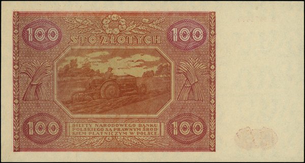 Bilety NBP emisji 15.05.1946 r.. 100 złotych, 15.05.1946