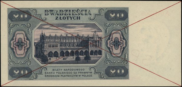 Bilety NBP emisji 1.07.1948 r.. 20 złotych, 1.07.1948