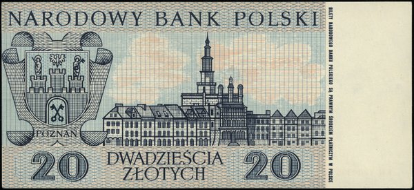 NBP, Miasta Polskie. 20 złotych, 2.01.1965