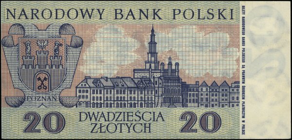 NBP, Miasta Polskie. 20 złotych, 2.01.1965