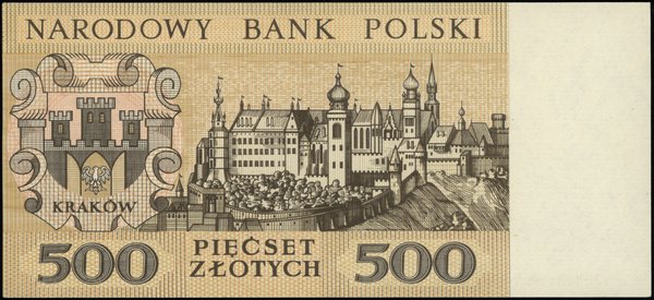 NBP, Miasta Polskie. 500 złotych, 2.01.1965