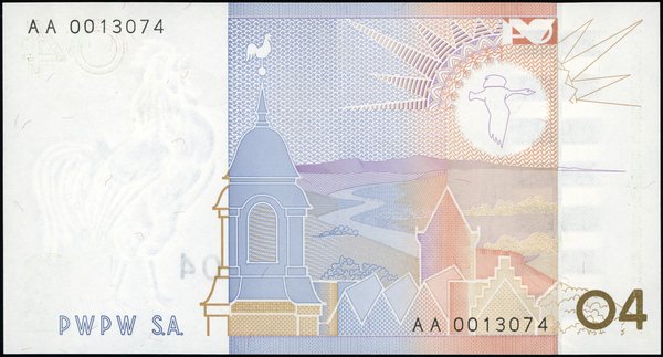 Banknoty promocyjne i testowe PWPW. 04, Pokrzewka czarnołbista, 2004