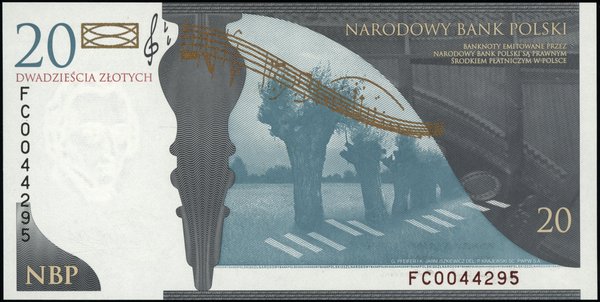 Banknoty kolekcjonerskie NBP. 20 złotych, 19.03.2009