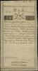 Insurekcja Kościuszkowska - bilety z 1794 r.. 25 złotych polskich, 8.06.1794; seria A, numeracja 3..