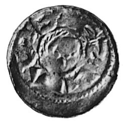 denar, Aw: Książe na koniu, Rw: Mała główka w obwódce, w otoku napis: BLEZL§VS, Kop.3.I.a -rr-, Gum.69,Str.35i, 0.74 g.