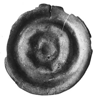 Dolny Śląsk, brakteat szeroki (2. poł. XIII w.), Fbg 683, 21,8 mm, 0.43 g., egzemplarz niewyraźnie wybity