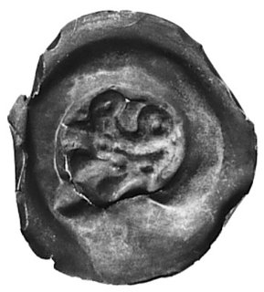 Dolny Śląsk, brakteat szeroki (2. poł. XIII w.), Fbg 850, 24.0 mm, 0.27 g., egz. pogięty lecz bardzo wyraźny