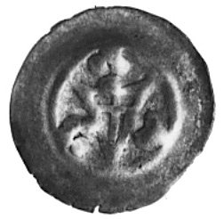 brakteat (XIII-XIV w.): Tarcza krzyżacka, po bok