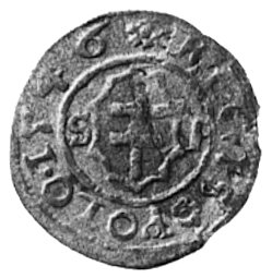 trzeciak 1546, Kraków, Aw: Orzeł i napis, Rw: Podwójny krzyż i napis, Kop.I.4 -rr-, Gum.478, T.30, moneta niezmiernierzadko spotykana w handlu