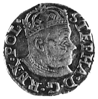 trojak 1579, Olkusz, Aw: Popiersie i napis, Rw: Napis, Kop.I. 1 -rr-, Gum.691 R, T.10