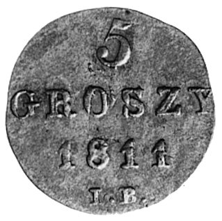 5 groszy 1811 IB, Warszawa, j.w., Plage 96, prze