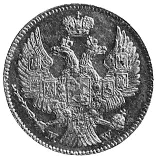 20 kopiejek=40 groszy 1844, Warszawa, Aw: Orzeł 