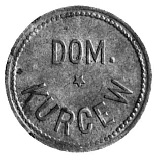2 monety zastępcze majątku Kurcew (dawny powiat 