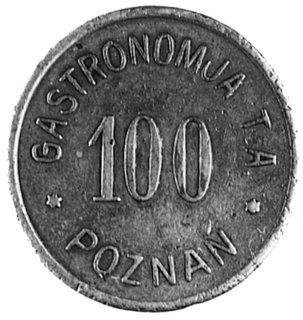 zestaw 2 monet zastępczych wybitych w Poznaniu w