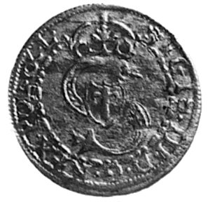 szeląg 1602, Mitawa, Aw: Monogram i napis, Rw: Lew i napis, Kop.III.l -RRR-, moneta bardzo rzadko spotykanaw handlu w pięknym stanie zachowania