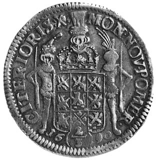 2/3 talara (gulden) 1690, Szczecin, Aw: Popiersie Karola XI i napis, Rw: Tarcza herbowa i napis, Ahl.114C, Dav.767