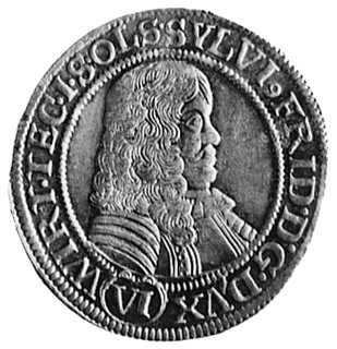 6 krajcarów 1674, Oleśnica, j.w., odmiany w napi