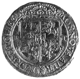 2 dukaty 1660, Bydgoszcz, Aw: Popiersie i napis, Rw: Tarcza herbowa i napis, Kop.l27.X -RR-, Fr.89(19), T.70