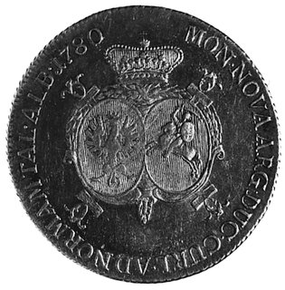 talar 1780, Mitawa, Aw: Popiersie Piotra Birona i napis, Rw: Tarcza herbowa i napis, Plage 549, Dav.1624