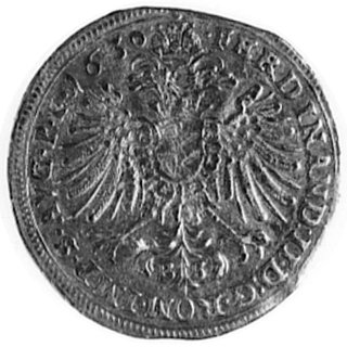 Augsburg, dukat 1630, Aw: Św. Afra i napis, Rw: Orzeł cesarski i napis (tytulatura Ferdynanda II), Fr.57(182)
