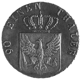 Prusy, 4 fenigi 1821 B (Wrocław), AKS 32, rzadka