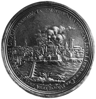 medal nie sygnowany, wybity w 1754 r., w Toruniu