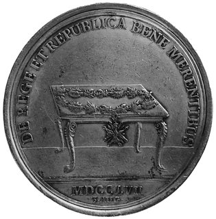 medal sygnowany Wermuth, wybity w 1757 r. z okaz