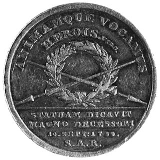 medal nie sygnowany wybity w 1788 r., z okazji w