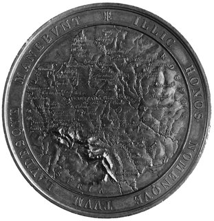medal sygnowany A BOVY wybity w 1859 r. nakładem Komitetu Emigracyjnego ku czci Sir Dudleya Stuartaprzyjaciela Polski, Aw: Popiersie Stuarta i napisy, Rw: Mapa Polski i napis, H-Cz.3841 R3,, brąz 62.8 mm, 119.55 g.,bardzo dekoracyjny medal, rzadki w handlu