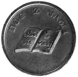 medal pamiątkowy nie sygnowany wybity w 1872 r.,