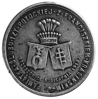 medalik sygnowany HJ (prawdopodobnie rzeźbiarz k
