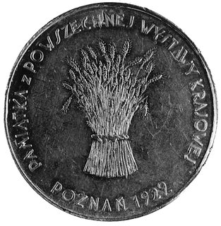 medal nie sygnowany wybity w 1929 r. z okazji Po