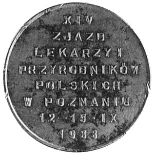 medalik nie sygnowany, wybity w 1933 r. z okazji