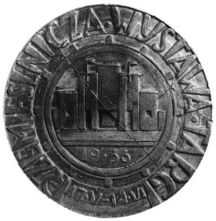 medal nie sygnowany wybity w 1936 r. w zakładzie