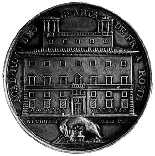 medal sygnowany M.P. TIOLIER, wybity w Paryżu w 