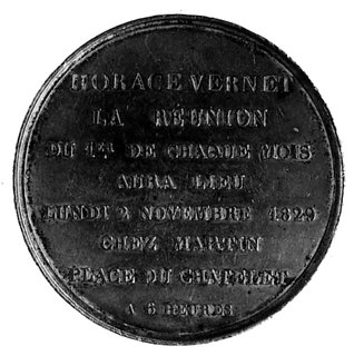 medal sygnowany M.P. TIOLIER, wybity w Paryżu w 